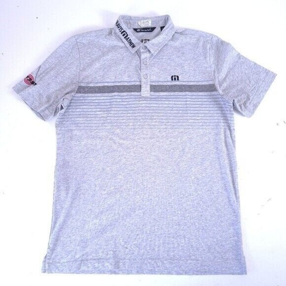 Travis Mathew Will Gordon Tour Issue Golf Pro Polo Shirt Size L - Picture 2 of 10